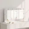 vidaXL Waschtischspiegel Weiß 80 x 45 x 18 cm Glas und Produktbild-Vorschau 2