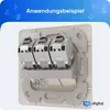 hb-digital Netzwerk Dose mit 3 x Keystone Modul CAT 7 Lan Produktbild-Vorschau 8