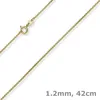 1-2mm-Venezianer-Kette-750-Gelbgold-Collier-42cm Produktbild-Vorschau