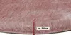 Sitzkissen 4er Set 40 cm Rosa rund Kunstfell Fellimitat Produktbild-Vorschau 6