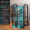 KESSER® Set da 5 pezzi: porta legna per camino, porta Anteprima dell’immagine prodotto 2