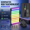 6,5W LED Kameraleuchte – 2700–6500 K, 1800 mAh, RGB, CRI Produktbild-Vorschau 5