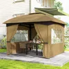 Pavillon Outsunny 3,4 x 3,4 m, imperméable, avec 4 parois Voir les images du produit 10