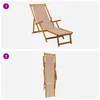 vidaXL Transat pliable, 3 positions, en bois d'eucalyptus Voir les images du produit 7