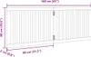 vidaXL 2-częściowa składana bramka dla psa biała 160 cm Podgląd zdjęcia produktu 8