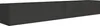 A long, black TV lowboard with a ribbed front. Voir les images du produit