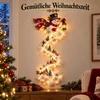 LED Weihnachtsdeko Schneemann mit Lichterkette, 3D Wanddeko Produktbild-Vorschau 2