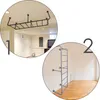 Sprossenwand Slim 55 cm, Deckenmontage, Schwarz Produktbild-Vorschau 4