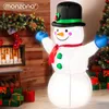 MONZANA® Aufblasbarer Schneemann XL 120cm LED Beleuchtet Produktbild-Vorschau 8
