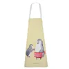 Mr. & Mrs. Panda Schürze Pinguin mit Kind - Gelb Pastell - Produktbild-Vorschau 4