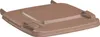 A brown lid for a large waste bin. Anteprima dell’immagine prodotto