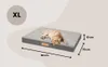 Matelas orthopédique pour chien Dogeste 90x70 cm taille XL Voir les images du produit 12