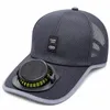 Cappellino da baseball da uomo con ventilatore a energia Anteprima dell’immagine prodotto 1