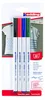 Edding Textilstift 4600 1 mm 4er-Set basic colours Produktbild-Vorschau 1