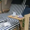 Strandkorb-Set - bene living - Ammersee Teak - PE grau - Produktbild-Vorschau 18