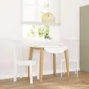 vidaXL Chaises de salle à manger 2 pcs. Blanc Bois massif Voir les images du produit 2
