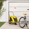 vidaXL Remorque pour vélo Jaune Tissu Oxford et fer Voir les images du produit 2