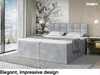 MEBLINI Boxspringbett mit Bettkasten - Gepolstert Produktbild-Vorschau 2