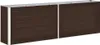 Plateau de jardin Acier galvanisé 240×40×77 cm Marron Voir les images du produit 1