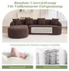 Canapé modulaire incurvé forme L avec méridienne gauche – Voir les images du produit 5