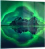Bilder auf glas - Berg Gletscher Wasser - 70x70cm - Produktbild-Vorschau 1