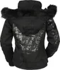 Rock Rebel by EMP Damen schwarze Winterjacke mit Produktbild-Vorschau 2