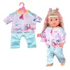 BABY born Freizeitanzug Aqua 43cm - Puppenkleidung Set Produktbild-Vorschau 1