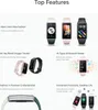 A collage of images showcasing the features of a smart band. Náhled obrázku produktu