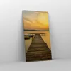 Bild auf Leinwand - Leinwandbild - See Brücke - 55x100cm - Produktbild-Vorschau 4
