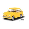 A yellow toy Fiat 126p car is shown from a slightly elevated side angle against a white background. Náhled obrázku produktu