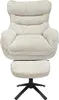 riess-ambiente Drehbarer Hocker CLOUD champagner beige Produktbild-Vorschau 4