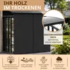 Kaminholzunterstand außen Metall mit Designdach Produktbild-Vorschau 3