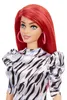 Barbie Fashionistas Puppe (rothaarig) im gemusterten Produktbild-Vorschau 7