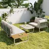 Flieks Gartenlounge-Set 4-tlg., Terassenmöbelset Produktbild-Vorschau 3