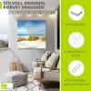 ARTland Wandbild Alu für Innen & Outdoor Gras auf Sanddünen Produktbild-Vorschau 3