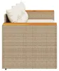 vidaXL Gartensofa mit Kissen 3-Sitzer Beige Poly Rattan Produktbild-Vorschau 4