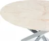 Tavolo rotondo Ø120 cm con piano in vetro temperato e gambe Anteprima dell’immagine prodotto 3