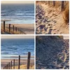 Wanduhr - Quadrat - Glasuhr - Meer Strand Düne - 40x40cm - Produktbild-Vorschau 8