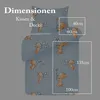 Kinder Bettwäsche 100x135/40x60cm 2-teilig Bärchen Blau – Produktbild-Vorschau 2
