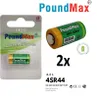 2 piles photo 4SR44 PoundMax, 6,2V, équivalent V28PX, PX28, Voir les images du produit 1