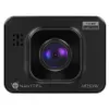 A front-facing view of a black dashcam. Voir les images du produit