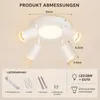 ZMH Led soffitto 4 fiamme soffitto spot GU10 camera da Anteprima dell’immagine prodotto 6