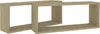 vidaXL Scaffali a cubo 2 pezzi rovere Sonoma 60x15x23 cm Anteprima dell’immagine prodotto 12