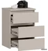 Comodino CL3 Cashmere 40 cm 3 cassetti 40x35x57 cm Anteprima dell’immagine prodotto 2