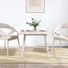The Living Store Tischplatte Weiß 90x90x2,5 cm Massivholz Produktbild-Vorschau 3
