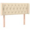 vidaXL Kopfteil mit Ohren Creme 103x16x78/88 cm Stoff Produktbild-Vorschau 1