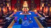 A scene from a video game, likely a role-playing game, depicting characters in an ornate throne room with Egyptian-inspired architecture. Produktbild-Vorschau