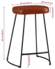 vidaXL Barhocker 2 Stk. Dunkelbraun 41x29x62 cm Produktbild-Vorschau 7