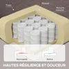 HOMCOM Fauteuil de salon, fauteuil capitonné avec pieds en Voir les images du produit 4