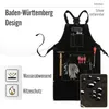 ROUGH Büffel Rau Wild Leder Arbeitsschürze, Grillschürze Produktbild-Vorschau 2